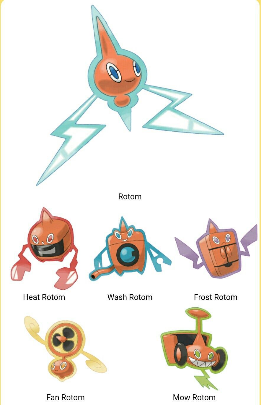 pokemon go rotom forms