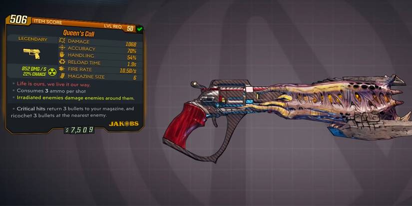 queen's call borderlands 3 stats info gearbox