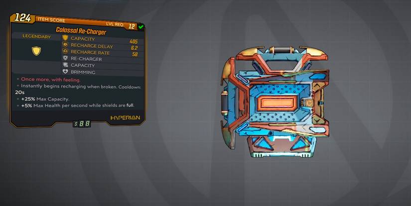 re-charger legendary shield guide borderlands 3 gearbox