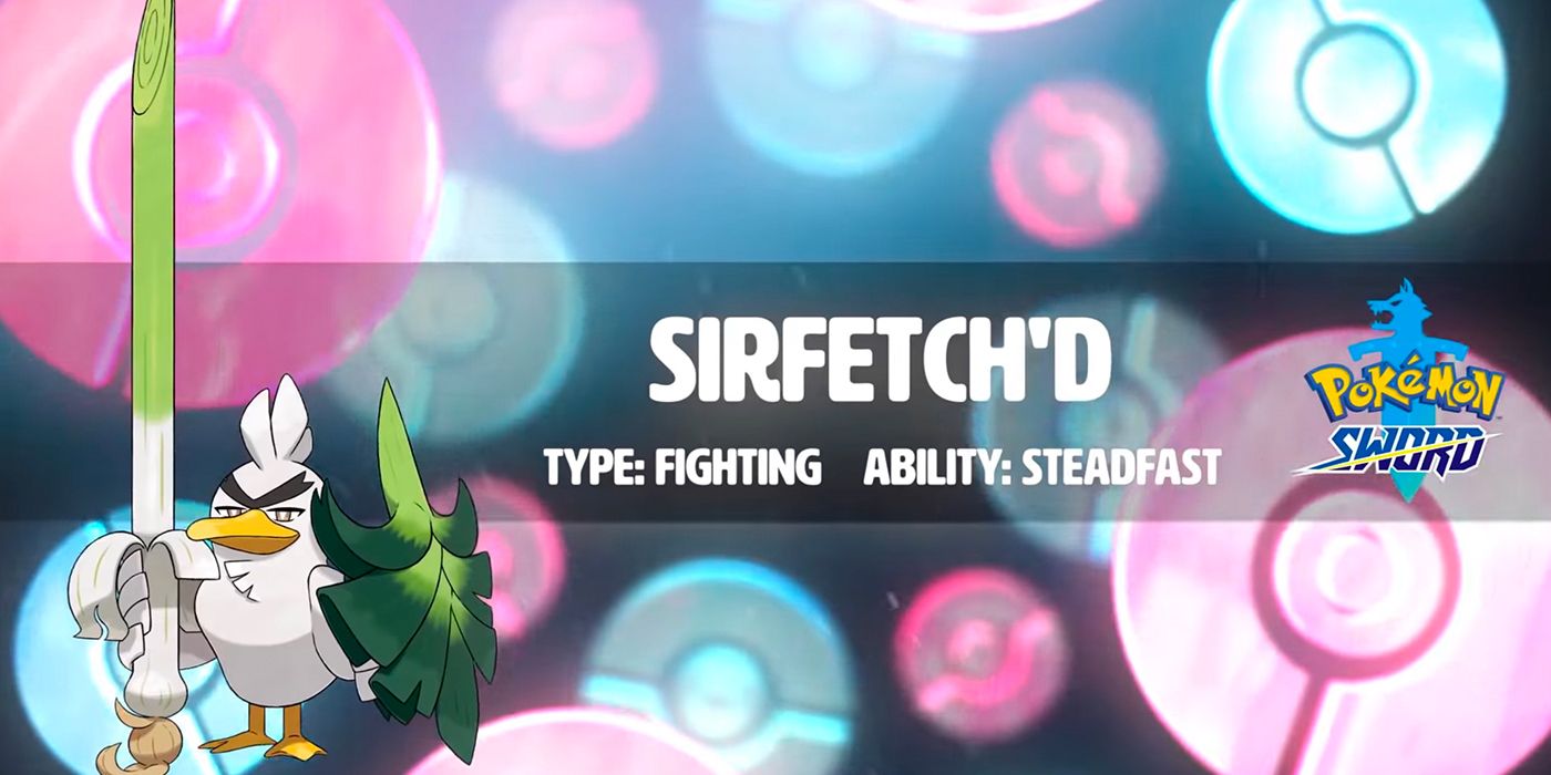 sirfetch'd abilities trailer art pokemon sword nintendo game freak