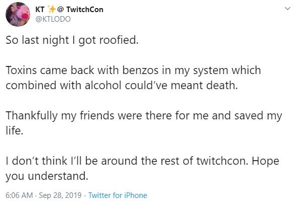 ktlodo tweet drugged