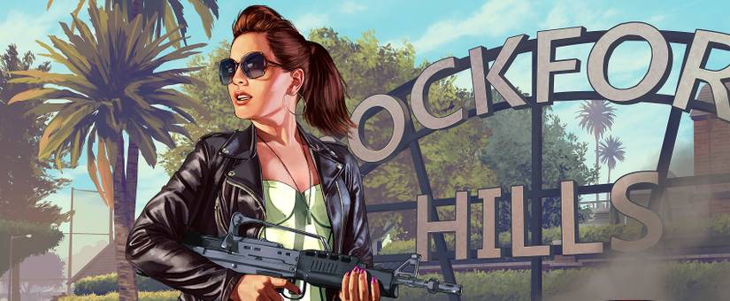 GTA Online Artwork with Gun