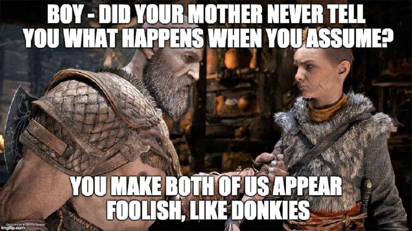 way kratos talks meme