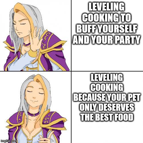 WoW Classic cooking meme