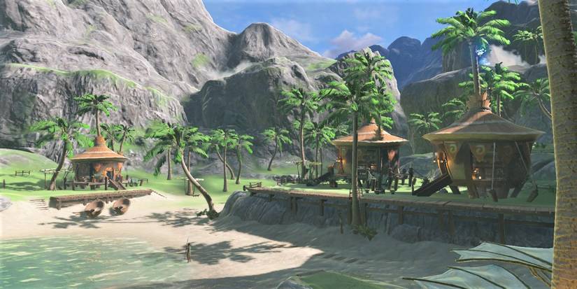Lurelin Village in Legend of Zelda Breath of the Wild