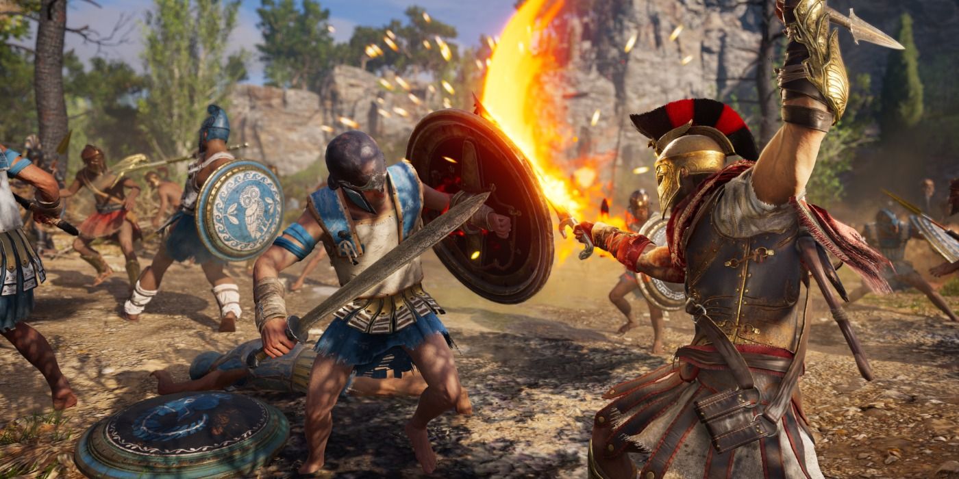 image of combat in Assassin's Creed Odyssey