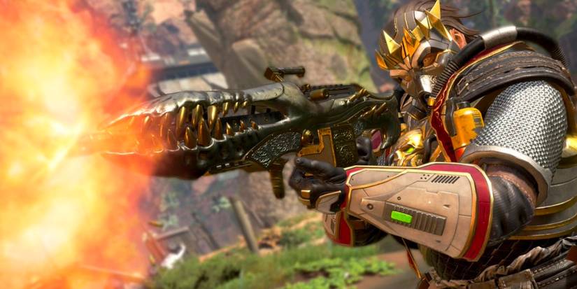 apex legends player shooting gun