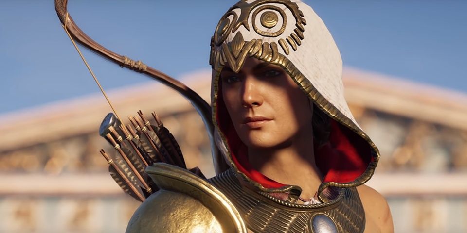 Скриншот Assassins Creed Odyssey Кассандра Броня с Капюшоном