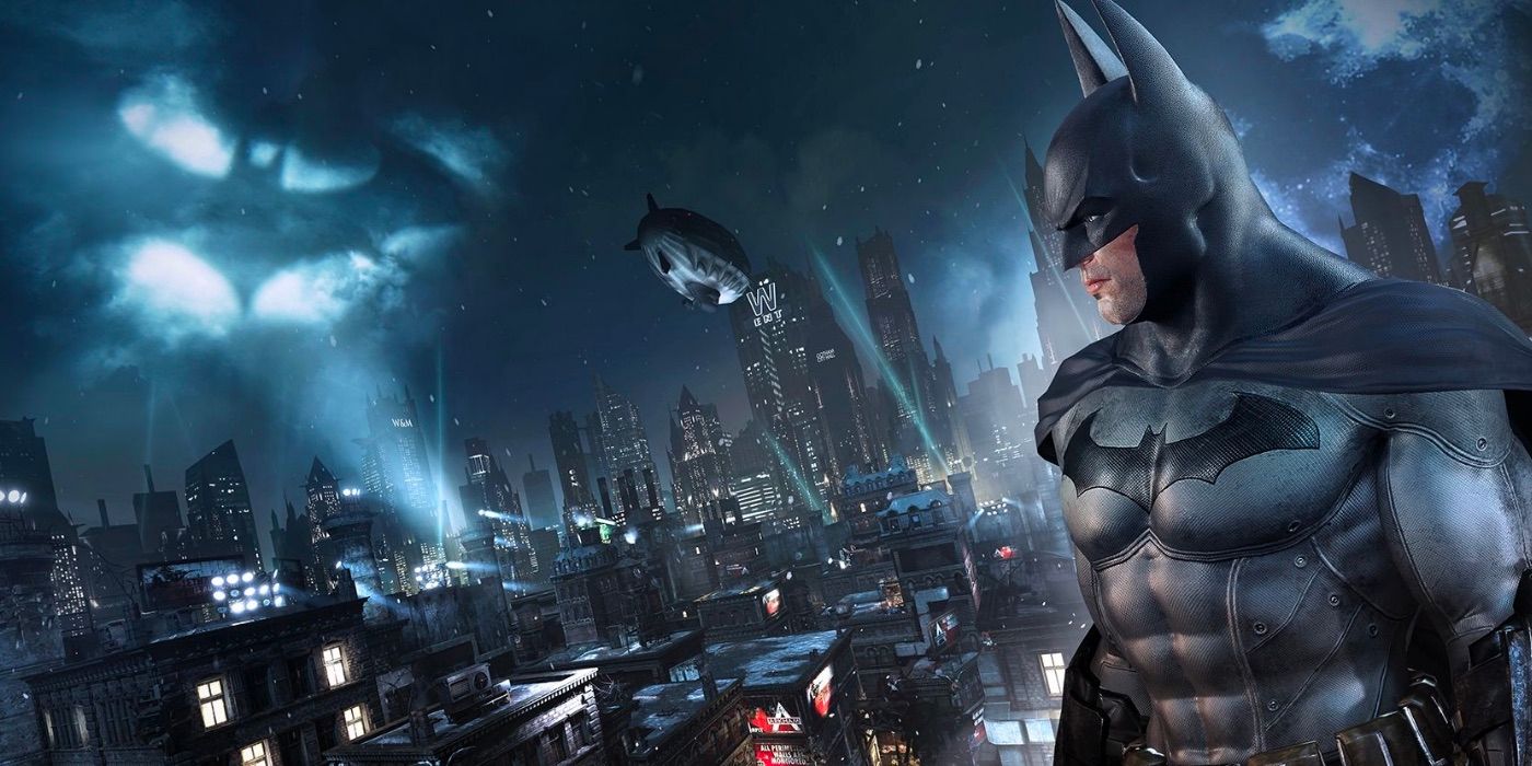 Batman Arkham - Batman looking into the city