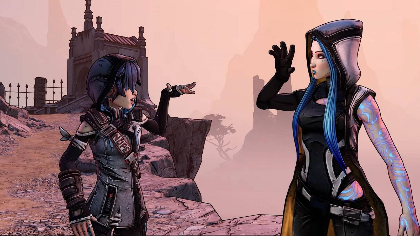 Borderlands 3 ava and maya fist bump explosion