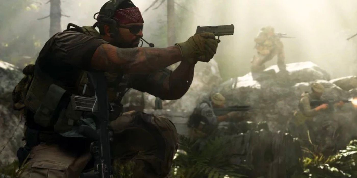 Call of Duty: Modern Warfare soldiers in forest