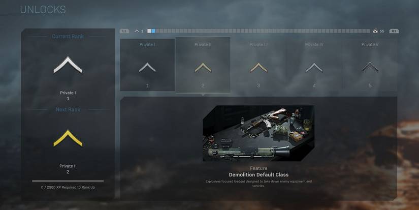 modern warfare enlistment ranking