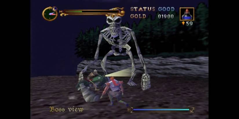 Castlevania 64 Skelly Boss