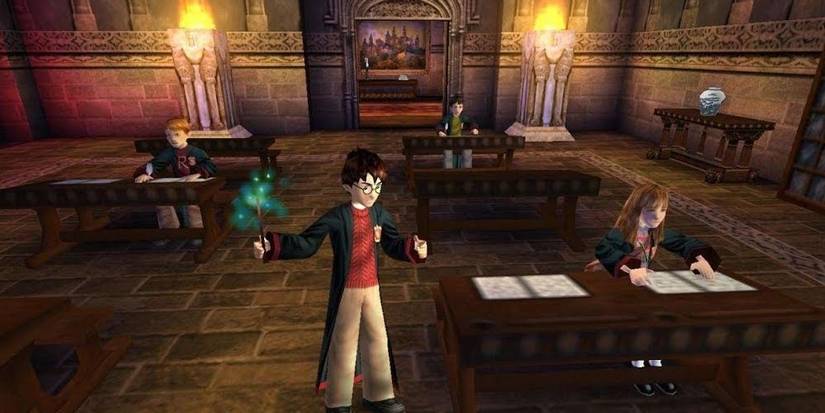 Chamber of Secrets - Harry casting a spell