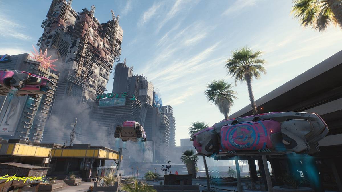 Cyberpunk 2077 Night City night life