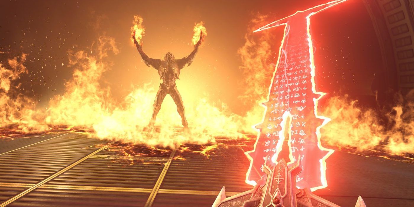 Doom Eternal sword gameplay screenshot delay 2020