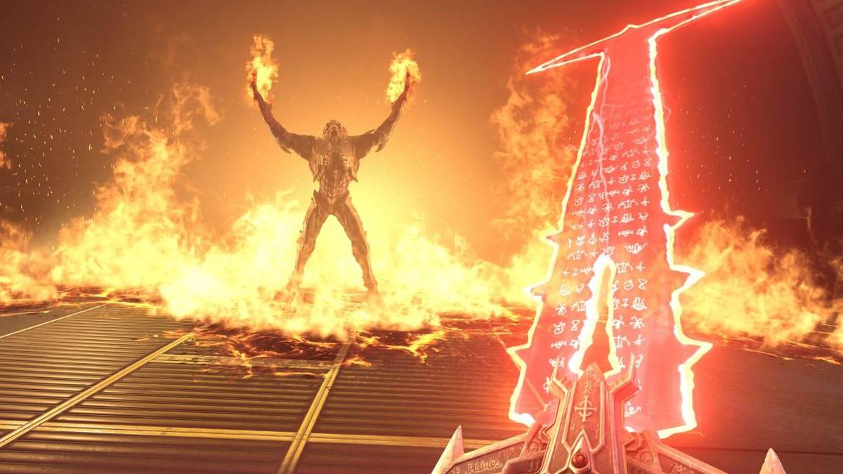 Doom Eternal sword gameplay screenshot delay 2020