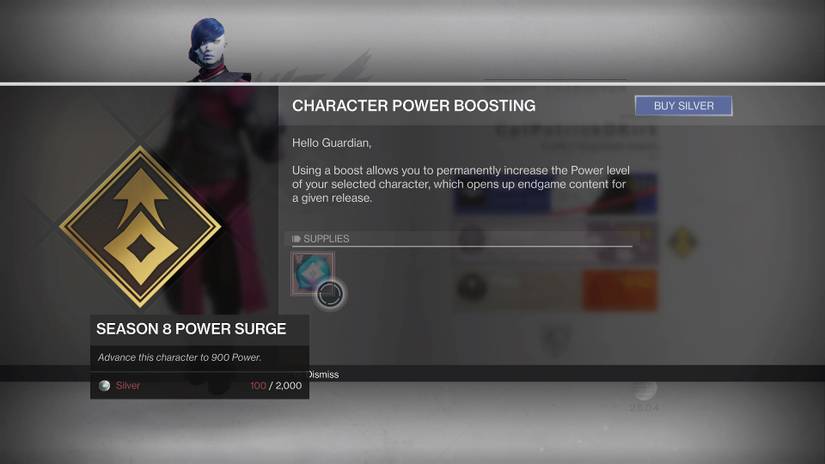destiny 2 shadowkeep 900 power level boost microtransaction