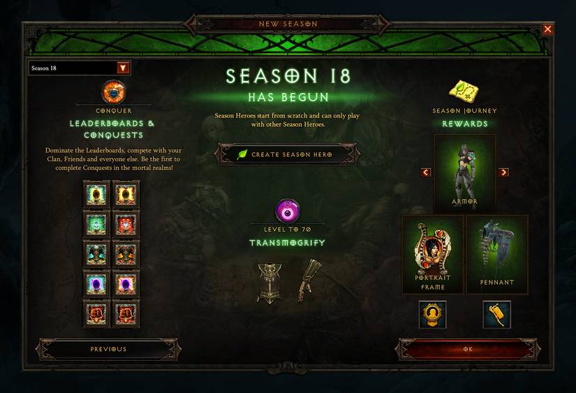 diablo 3 season 18 rewards