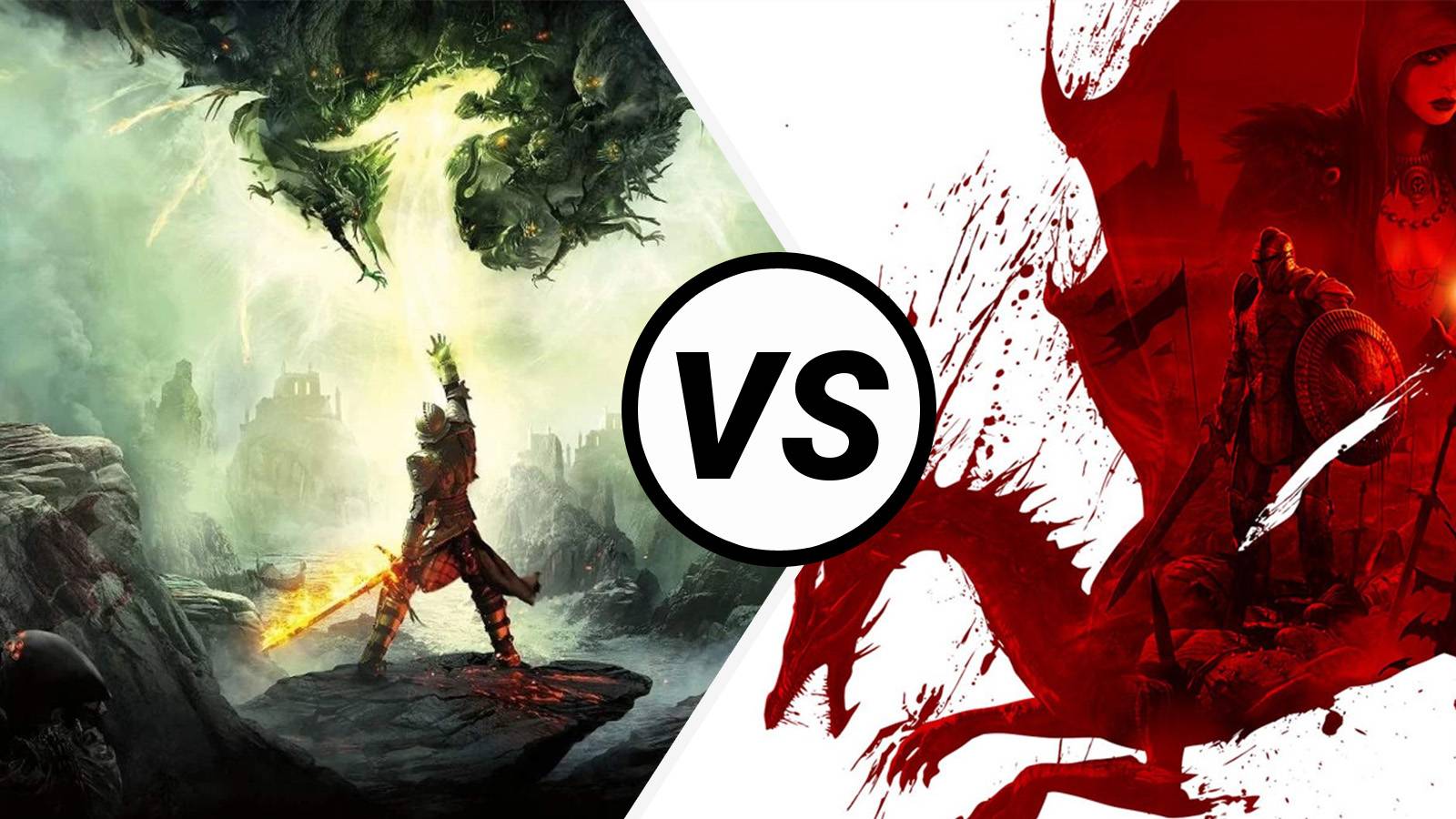 Dragon Age Inquisition vs Dragon Age Origins collage