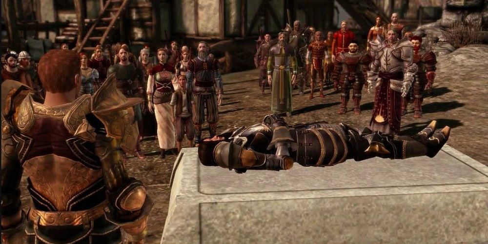 Концовка жертвоприношения в Dragon Age Origins