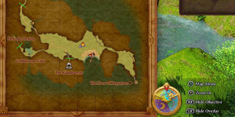 Dragon Quest XI S Map Menu