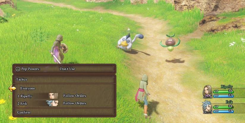 Dragon Quest XI S Tactic Menu