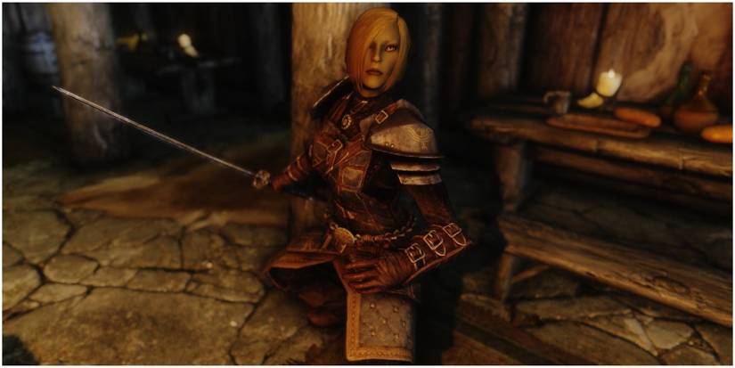 Elder Scrolls High Elf With Katana