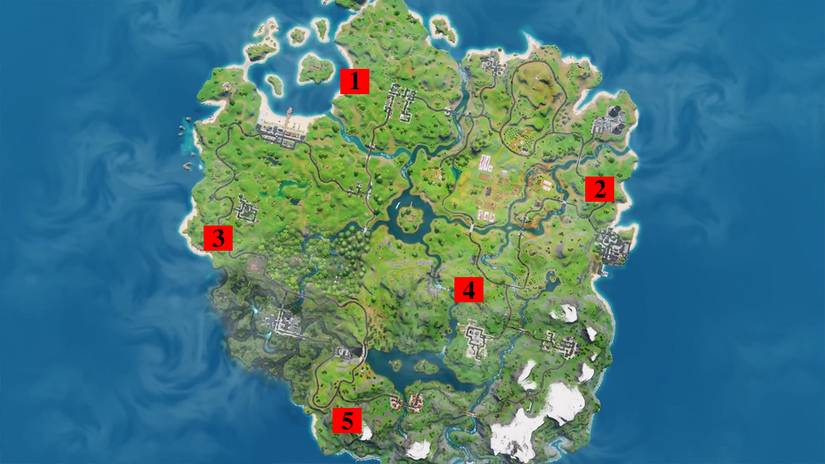 Fortnite Map - Outpost Locations