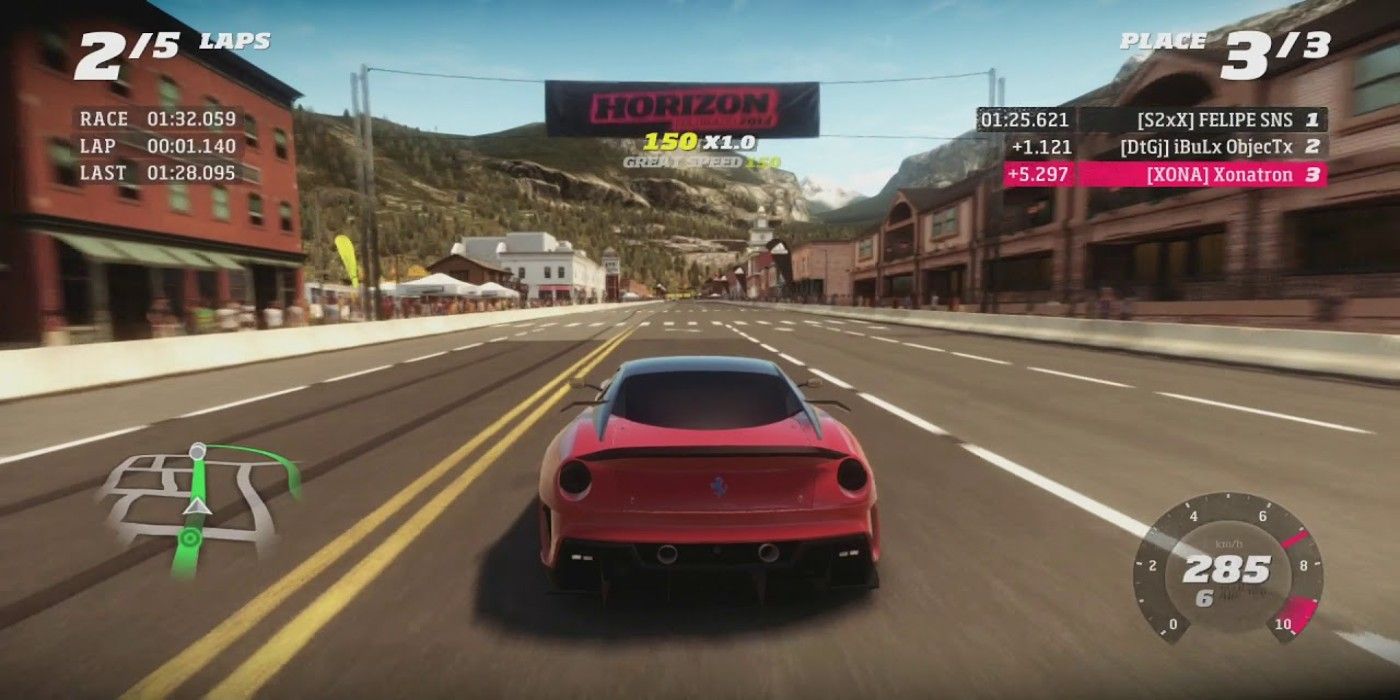driving through Colorado street in Forza Horizon Xbox 360