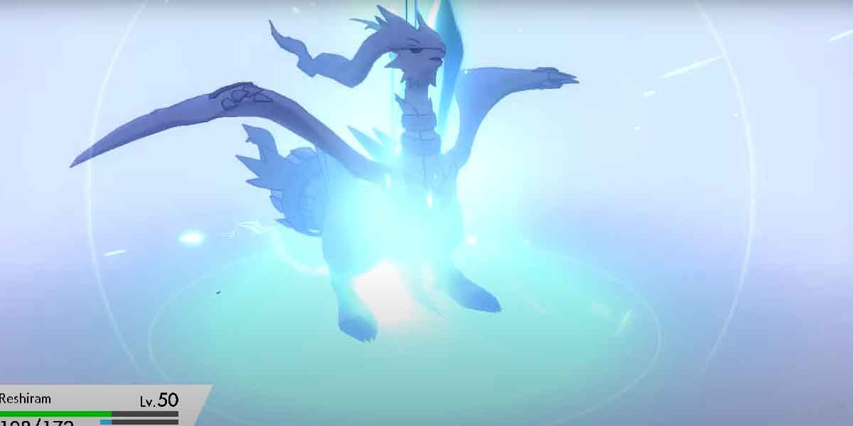 Fusion Bolt being used on Reshiram