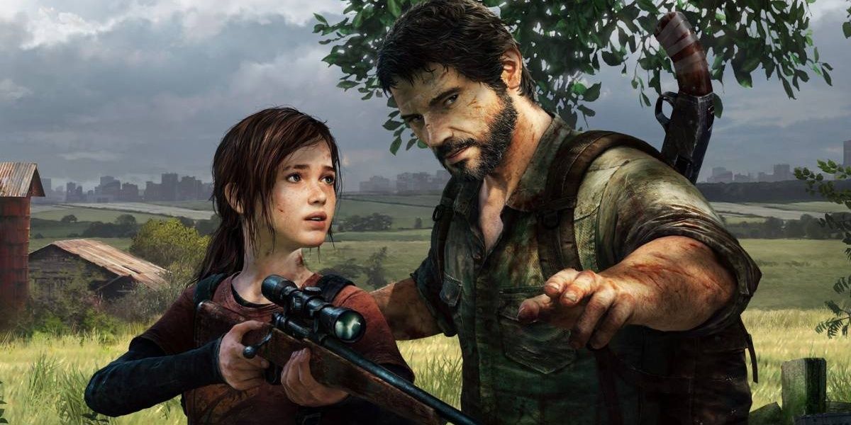 Joel teaches Ellie how to shoot in the last of us