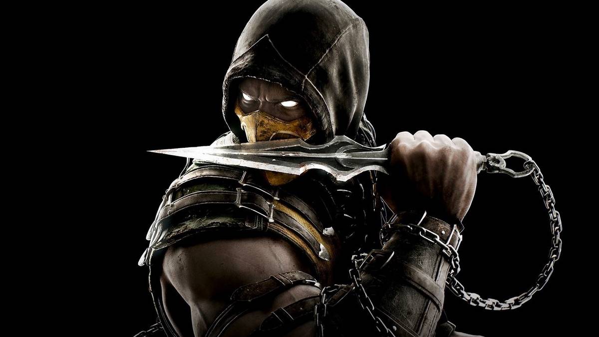 Mortal Kombat Scorpion looking
