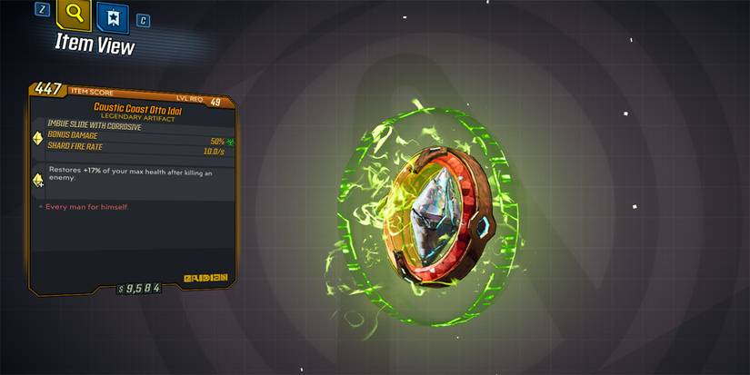 Borderlands 3 Otto Idol Artifact