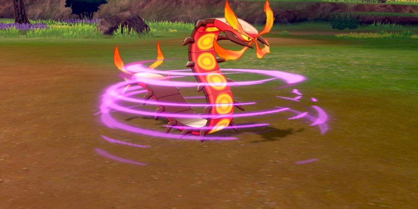 Pokemon Cenitscorch using Coil on Itself