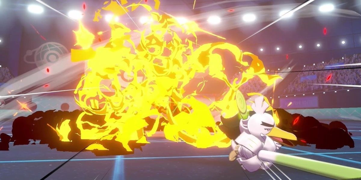 A Pokemon sacrificing itself with the Explosion move
