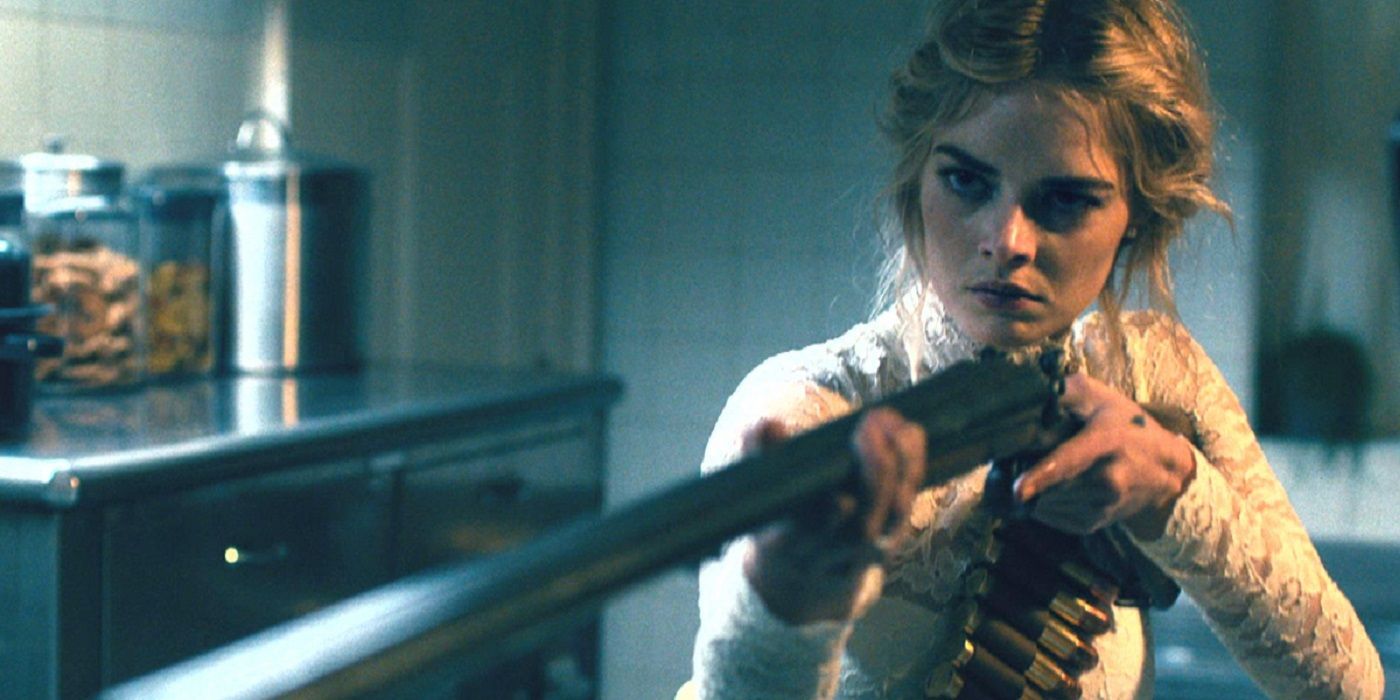 Ready or not samara weaving with a shotgun