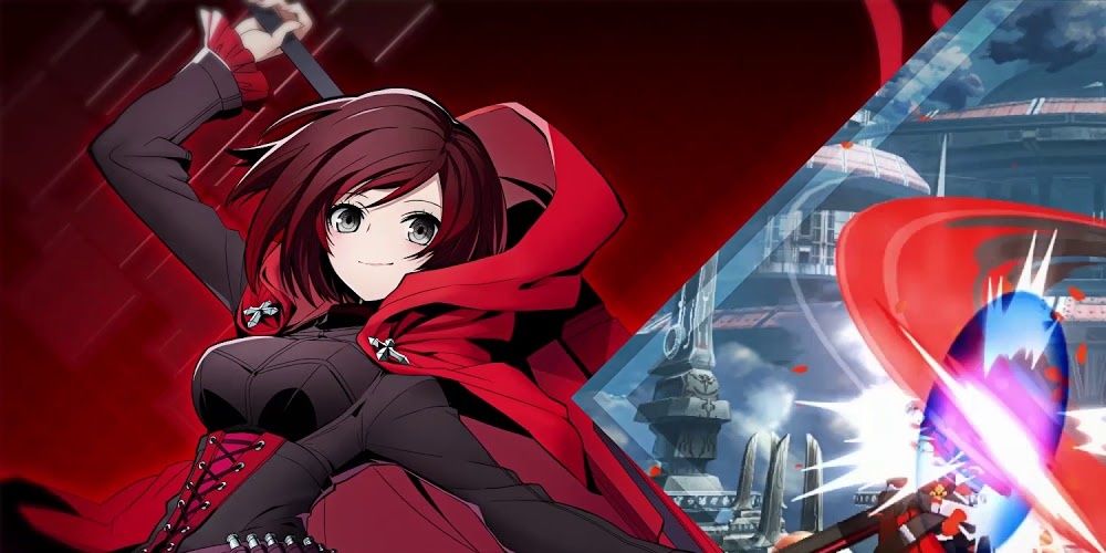 Ruby Rose from RWBY in BlazBlue Cross Tag Battle