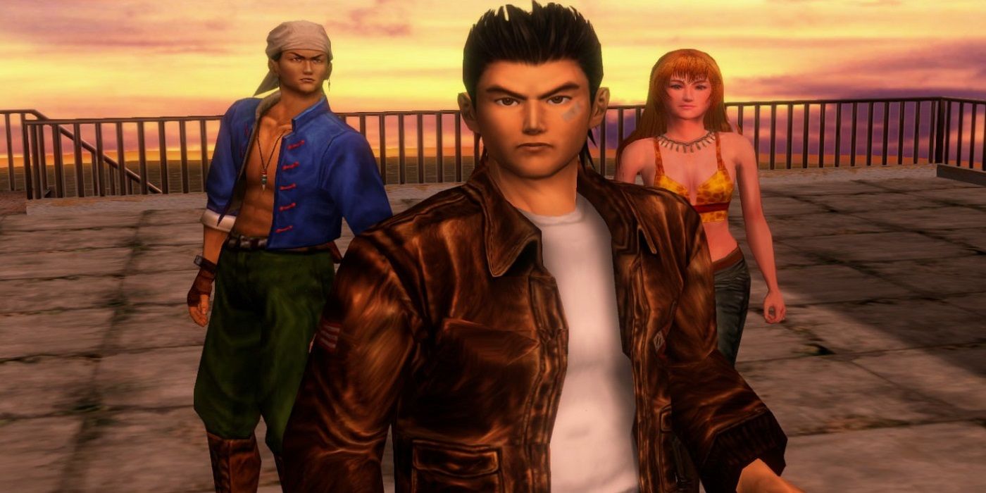 Shenmue II on the rooftop with Ren and Joy
