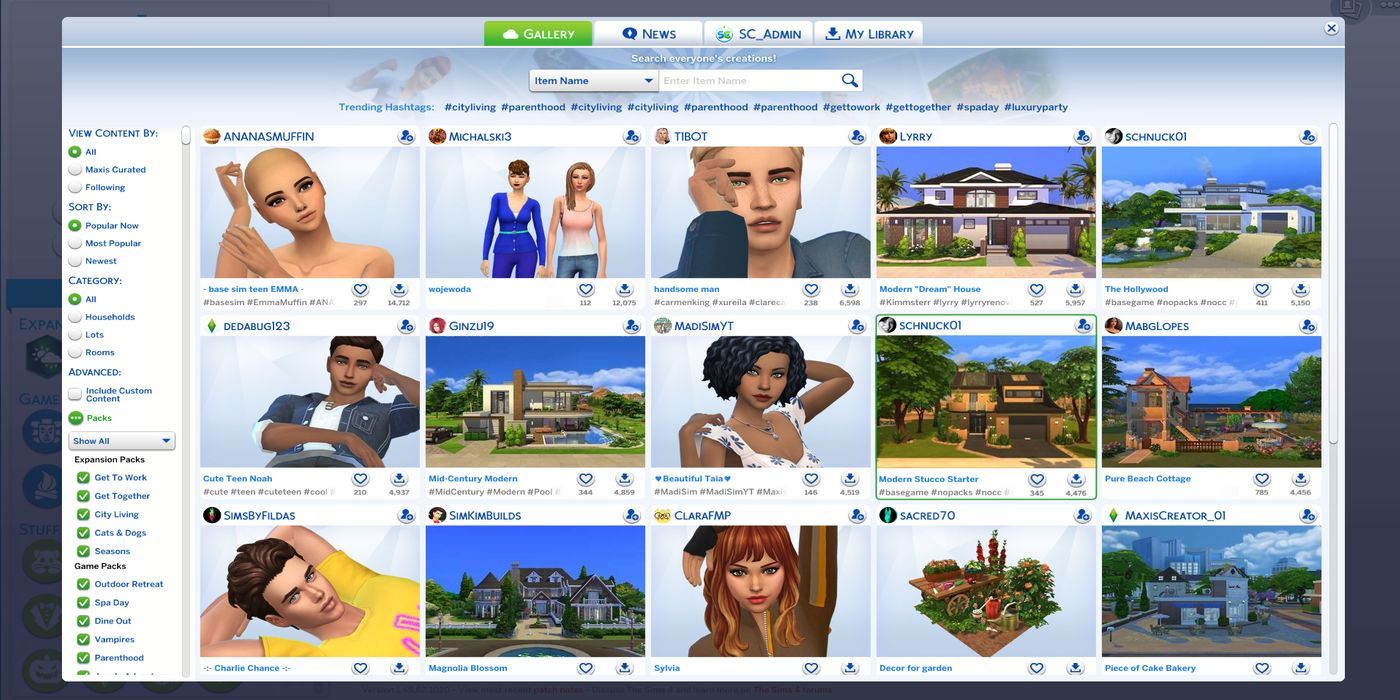 The Sims 4 gallery