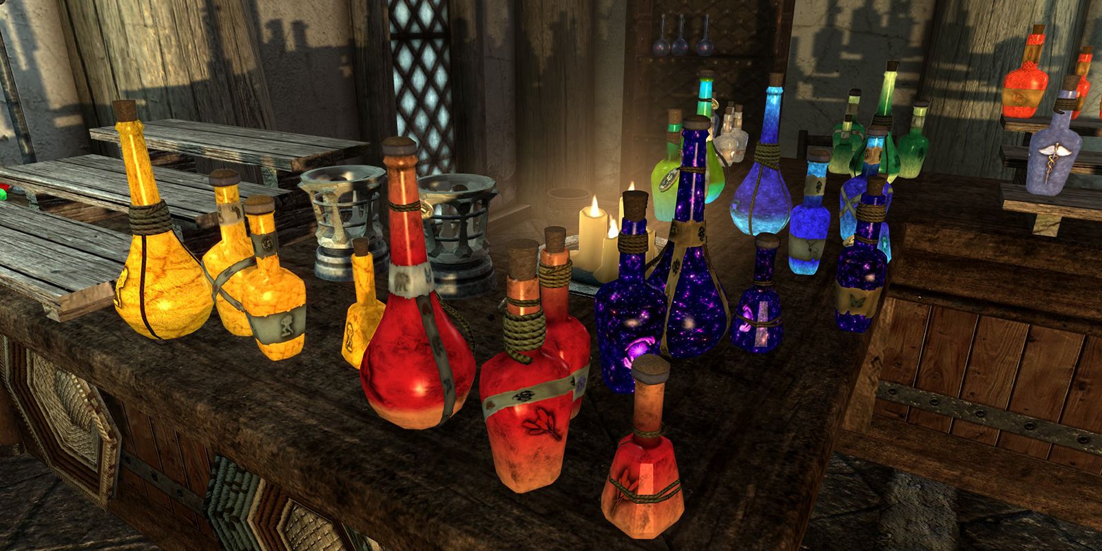Potion bottles in skyrim