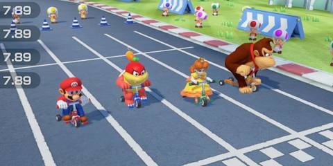 Super Mario Party 4 player Bike Minigame