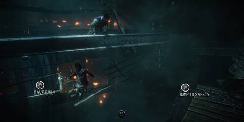 Until Dawn Falling Tower Matt and Emily