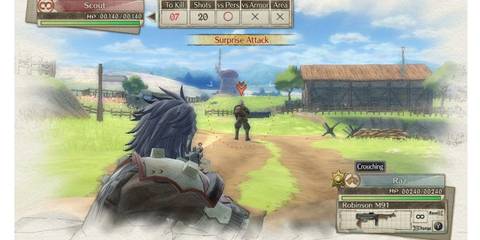 Player lining up a suprise attack