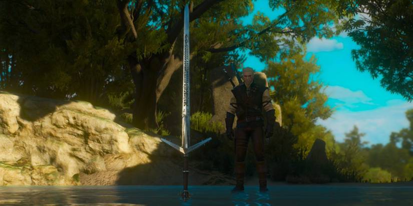 Witcher 3 Aerondight In Lake