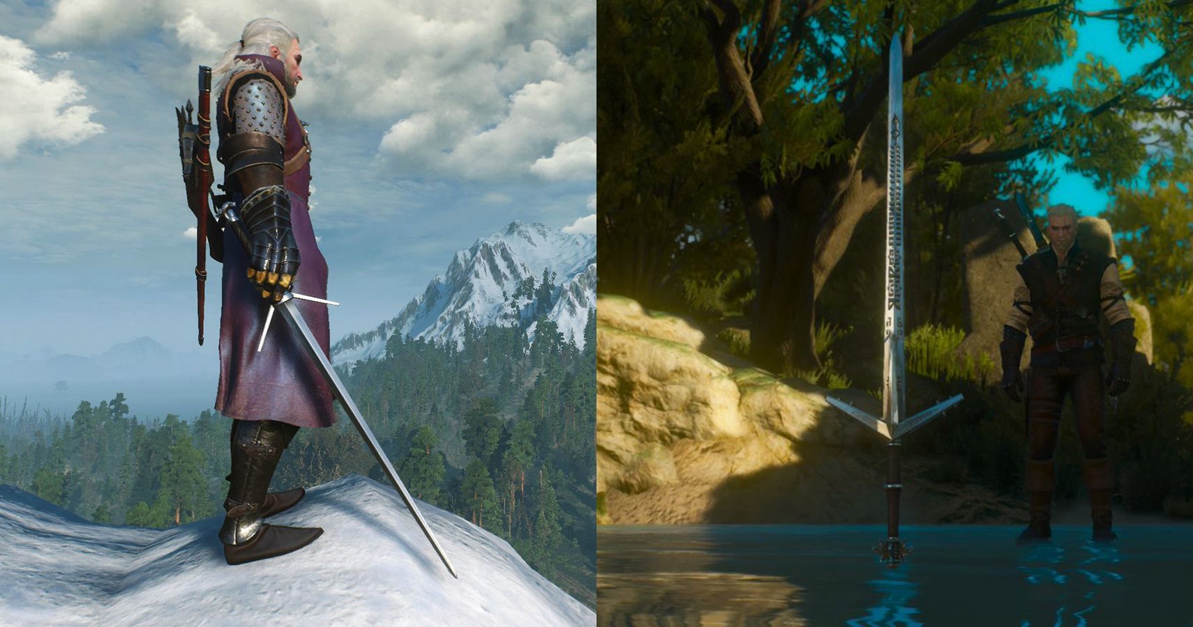 Witcher 3 Wolven &amp; Aerondight Swords