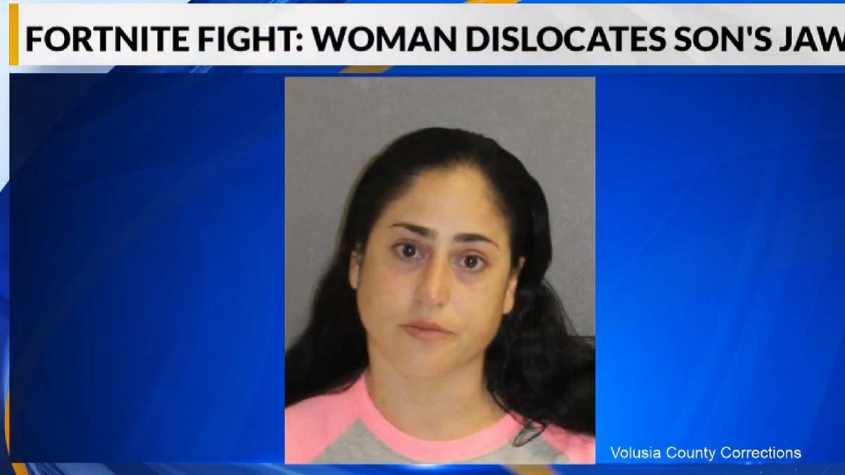 florida woman dislocates sons jaw fortnite
