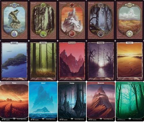 Previous Full Art Un Lands from Unhinged, Unstable, and Unglued