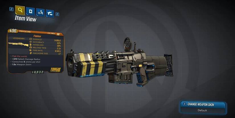 flakker shotgun level 50