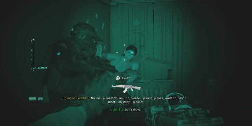 call of duty modern warfare shoot baby mission clean house